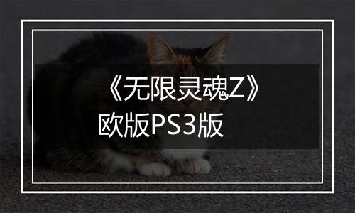 《无限灵魂Z》欧版PS3版