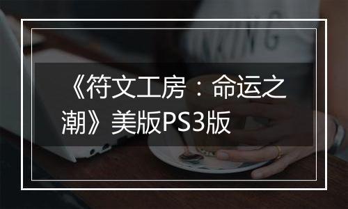 《符文工房:命运之潮》美版PS3版