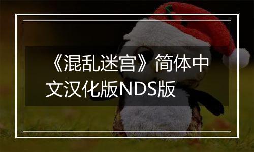 《混乱迷宫》简体中文汉化版NDS版