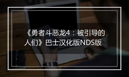 《勇者斗恶龙4：被引导的人们》巴士汉化版NDS版