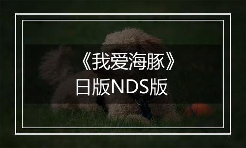 《我爱海豚》日版NDS版