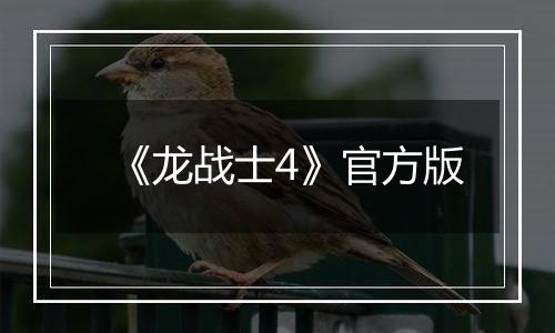 《龙战士4》官方版最新版