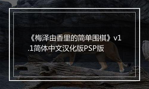 《梅泽由香里的简单围棋》v1.1简体中文汉化版PSP版最新版