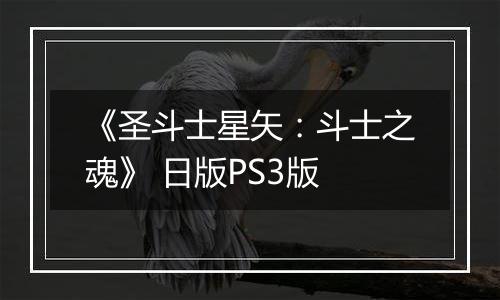 《圣斗士星矢:斗士之魂》 日版PS3版最新版