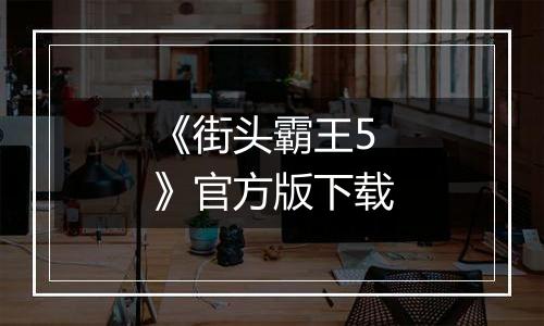 《街头霸王5》官方版下载