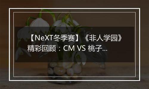 【NeXT冬季赛】《非人学园》精彩回顾：CM VS 桃子电竞