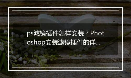 ps滤镜插件怎样安装？Photoshop安装滤镜插件的详细操作步骤