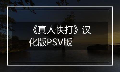 《真人快打》汉化版PSV版最新版