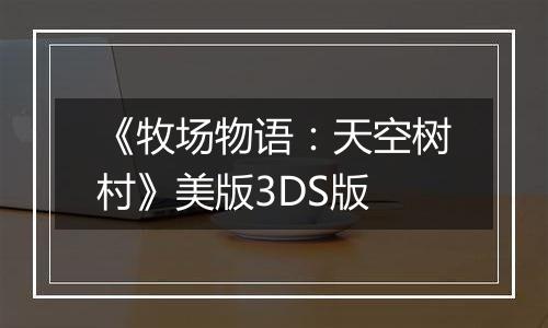 《牧场物语：天空树村》美版3DS版