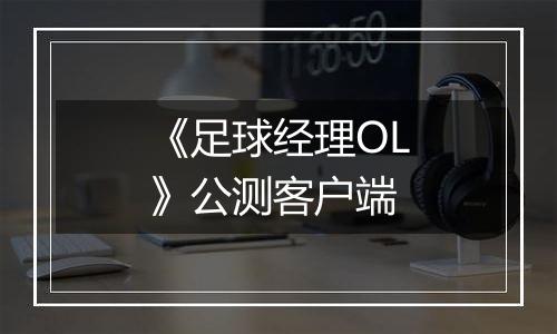 《足球经理OL》公测客户端最新版