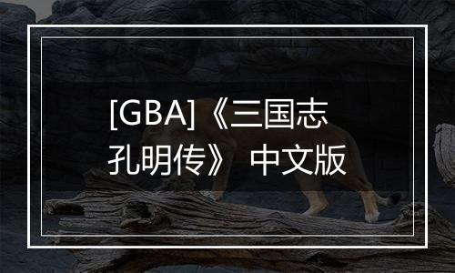 [GBA]《三国志孔明传》 中文版