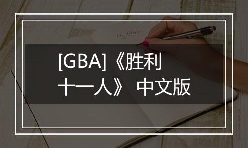 [GBA]《胜利十一人》 中文版