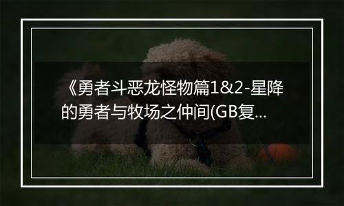 《勇者斗恶龙怪物篇1&2-星降的勇者与牧场之仲间(GB复刻版)》PS ISO