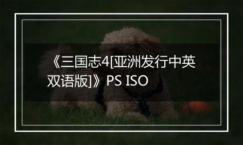 《三国志4[亚洲发行中英双语版]》PS ISO最新版