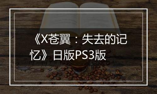 《X苍翼：失去的记忆》日版PS3版最新版