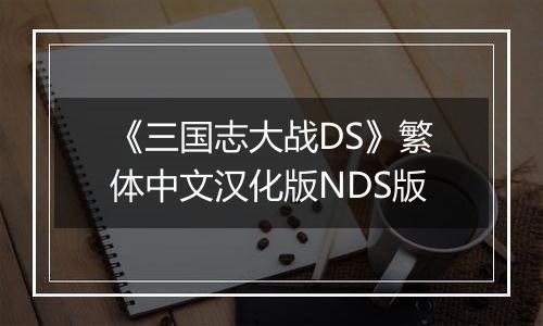 《三国志大战DS》繁体中文汉化版NDS版最新版