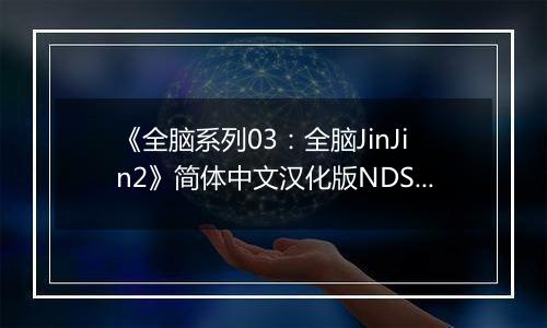 《全脑系列03：全脑JinJin2》简体中文汉化版NDS版最新版